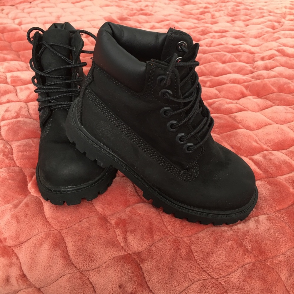 Black Timberland boots size 10m